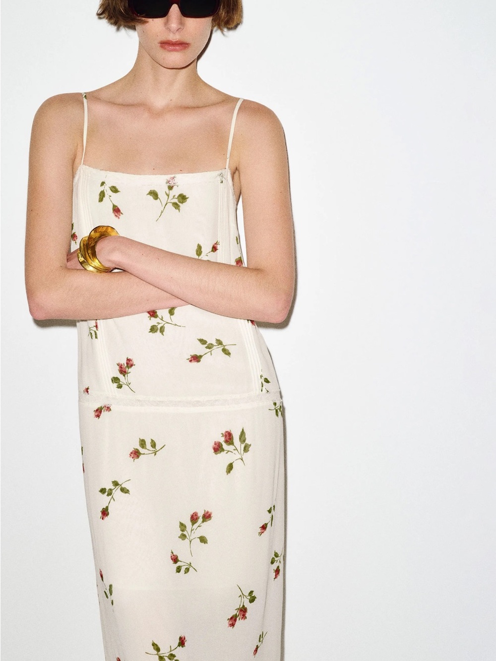 Reformation Delfina Floral Slip Dress
